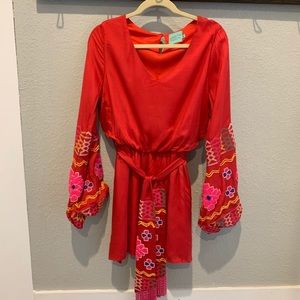 Judith March Embroidered Dress